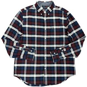 EUC Men's AMERICAN EAGLE Classic Fit Madras Oxford Plaid‎ Shirt | Size L